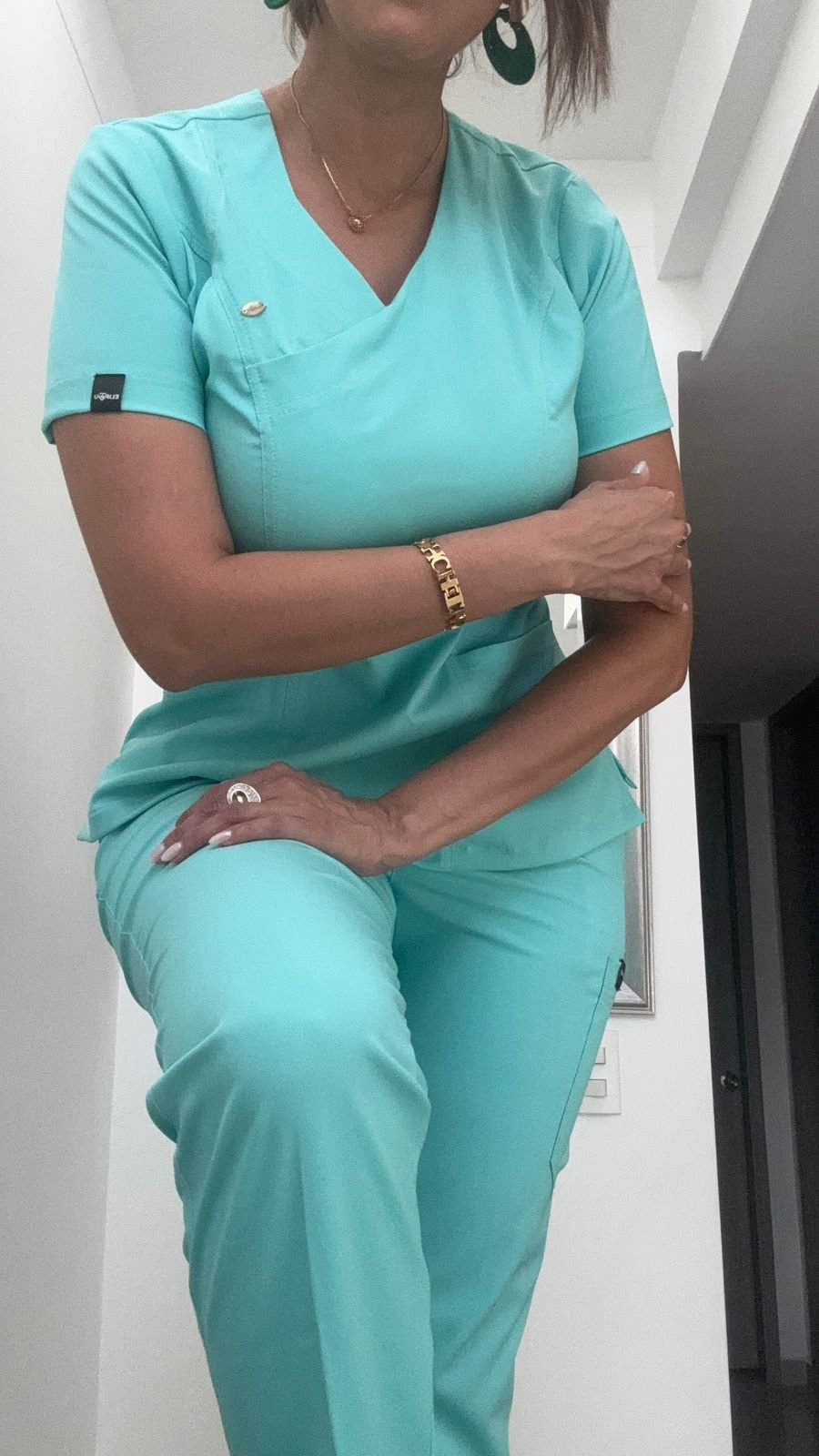uniformes médicos antifluido flex + poliéster m uniformes médicos antifluido flex + poliéster m
