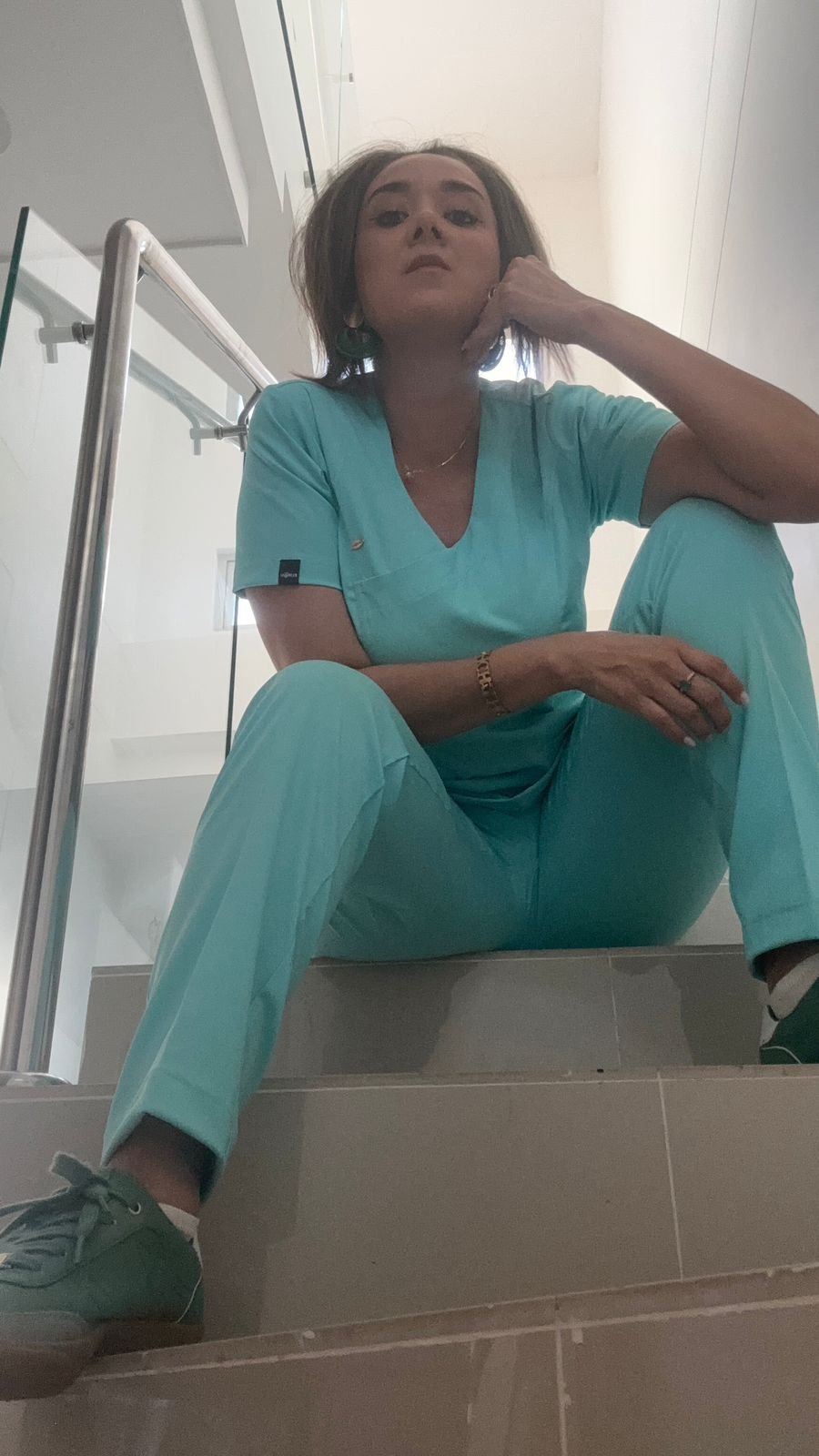 uniformes médicos antifluido flex + poliéster m uniformes médicos antifluido flex + poliéster m