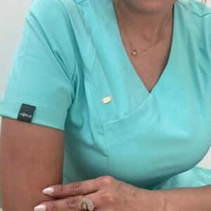 uniformes médicos antifluido flex + poliéster m